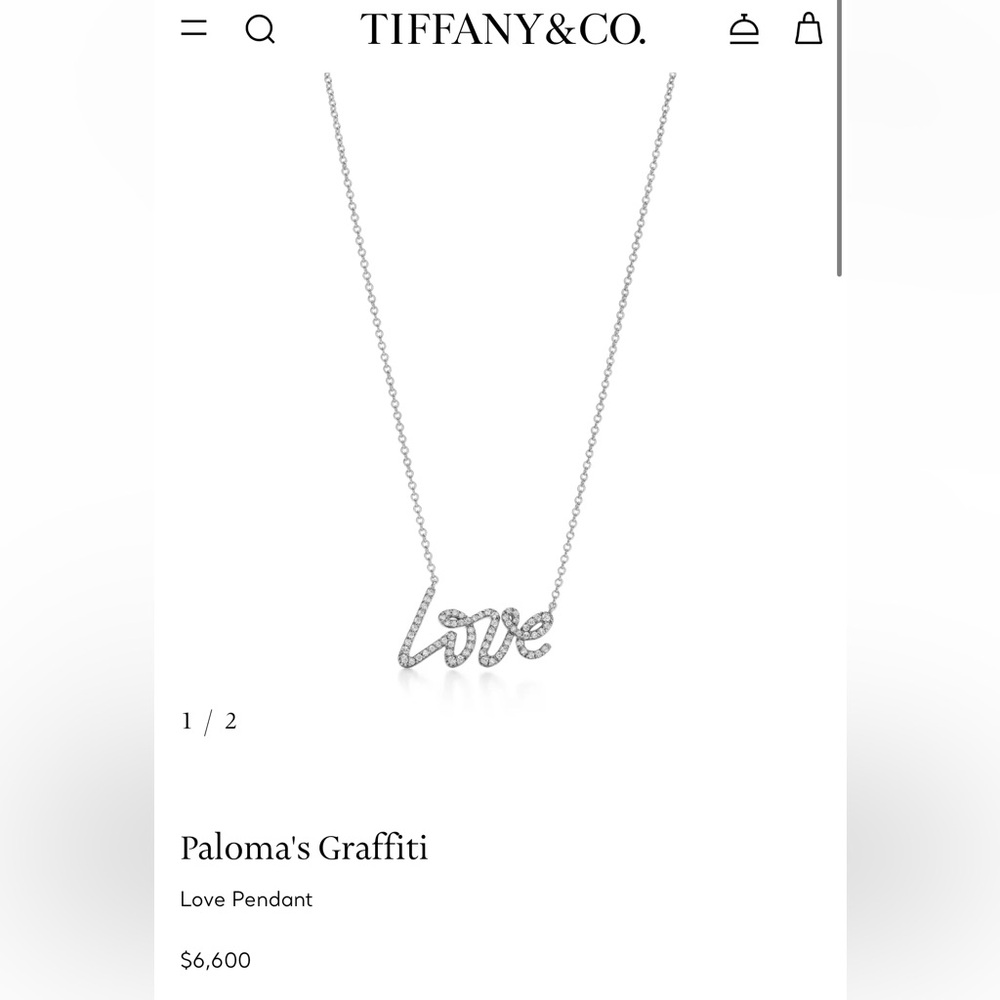 Tiffany & Co diamond Love Pendant necklace